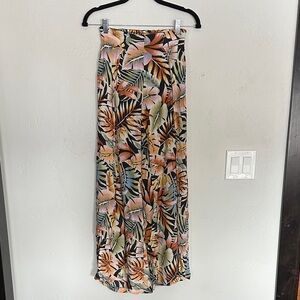 Billabong Tropical Print Wide Leg Pants - Multicolor